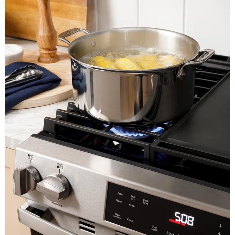 GE Appliances GE 30" Slide-In Front-Control Gas Range GGS500PVSS