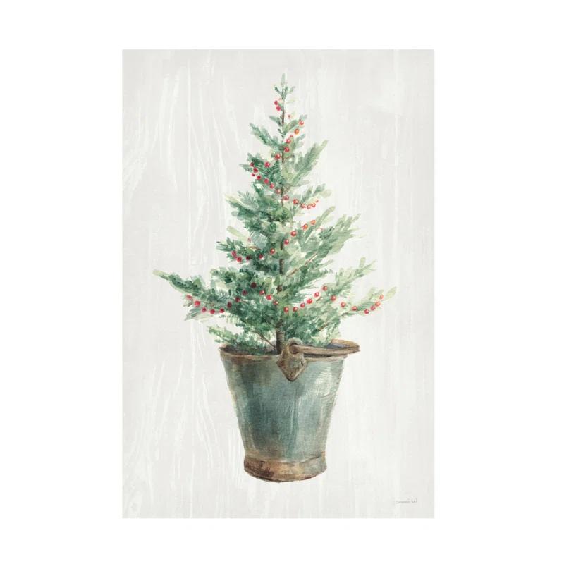 The Holiday Aisle® " White And Bright Christmas Tree I " by Danhui Nai