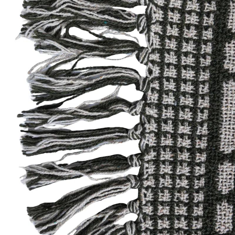 Bloomingville Hand Woven Throw Blanket
