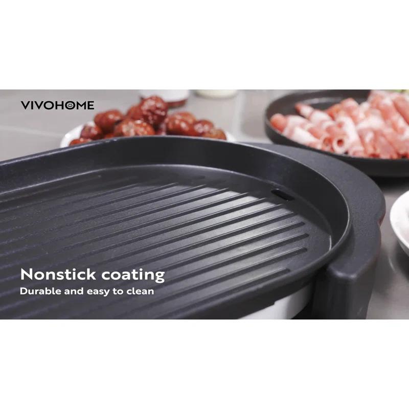 VIVOHOME VIVOHOME 28'' Non Stick Electric Grill with Glass Lid