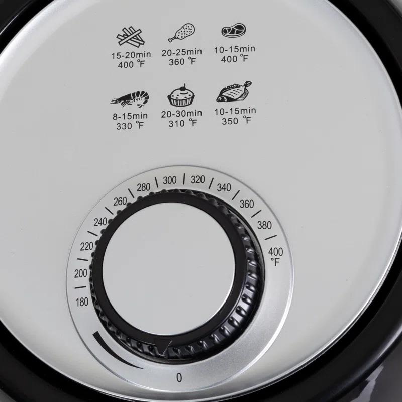 Classic Cuisine Air Fryer - 2.3-Quart Electric Fryer For Healthier Cooking - Compact Appliance With Nonstick Interior - Kitchen Gadgets By Classic Cuisine (Black)