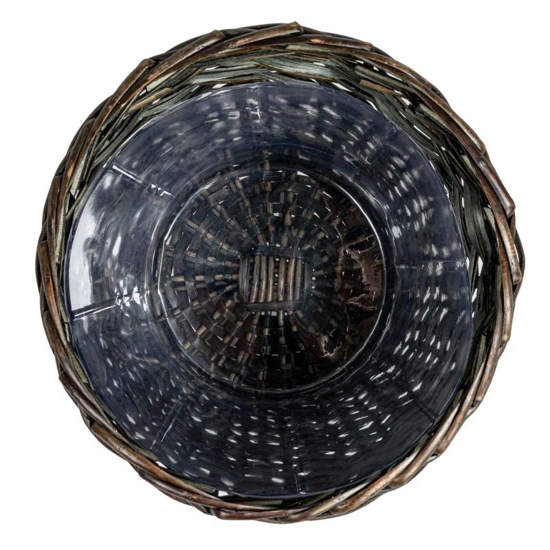 Household Essentials Willow Wicker Open Waste Basket