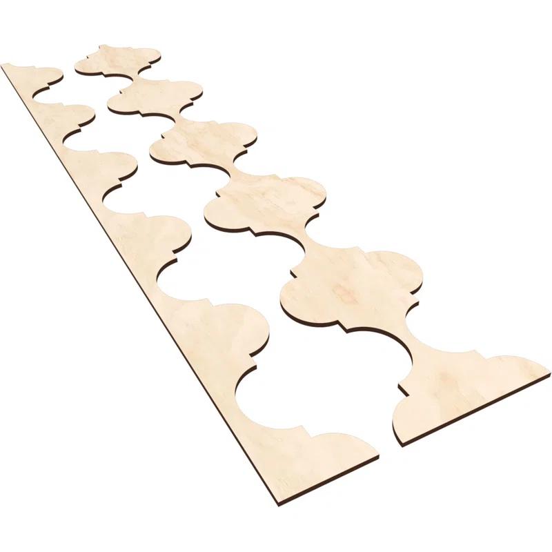 Ekena Millwork Marrakesh Adjustable Wood Decorative Slat Wall Panel Kit