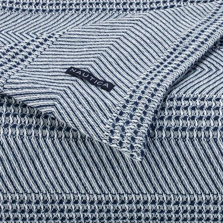 Nautica Raeford Nautica Chevron Stripe Cotton Blanket