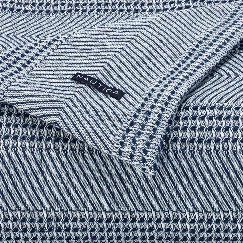Nautica Nautica Chevron Stripe Cotton Blanket