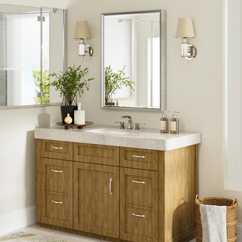 Lohoski Decorative Wall Mirror Beveled Design, Bathroom Vanity Mirror Accent Mirror Finish