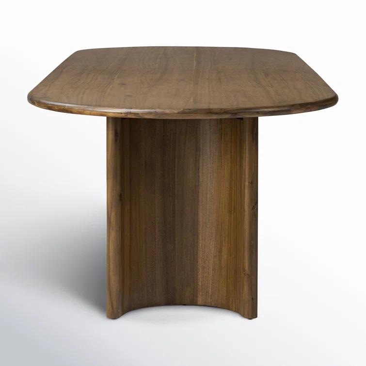Gilda Oval Dining Table - Brown / 118"W