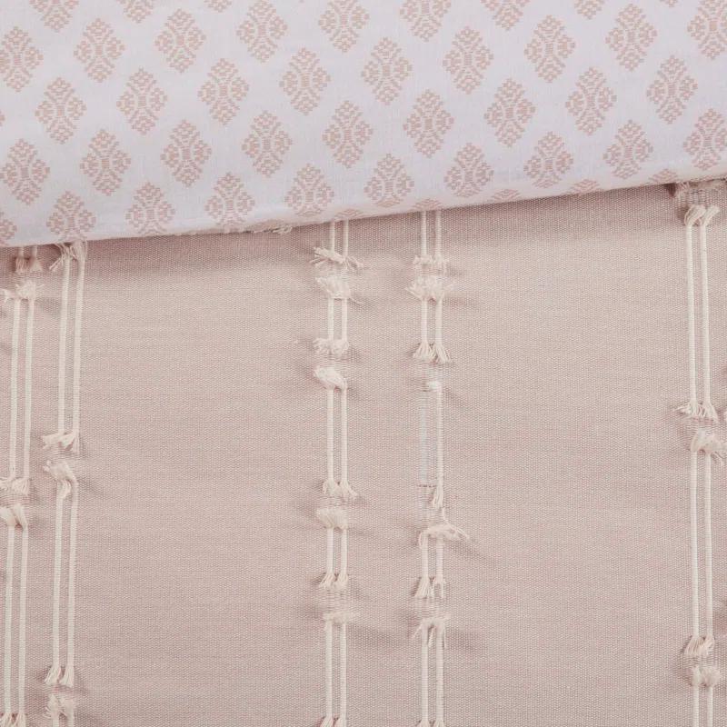 INK+IVY 3 Piece Cotton Jacquard Bedding Set