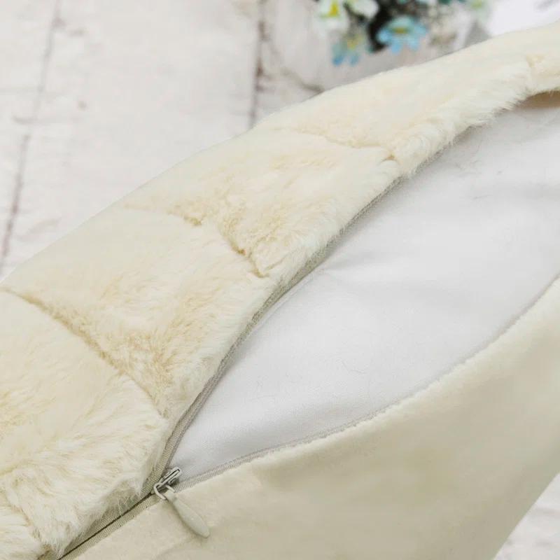 Home Soft Things Luxury Rabbit Faux Fur Throw Blanket