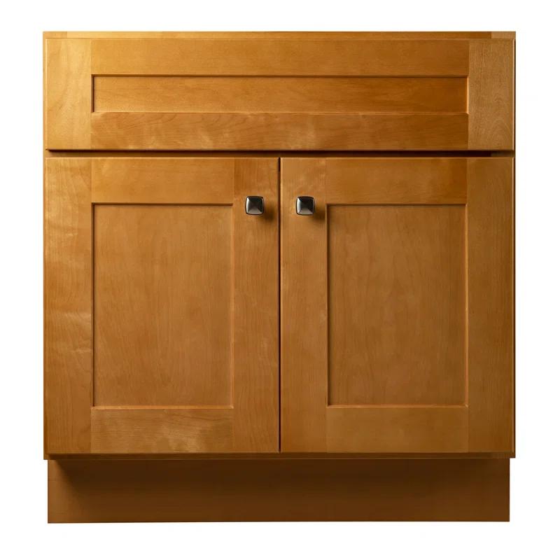 Design House Brookings 30 Inch Bathroom Vanity, Ready to Assemble, Solid Wood, Sherwin Williams – Design House, 587089