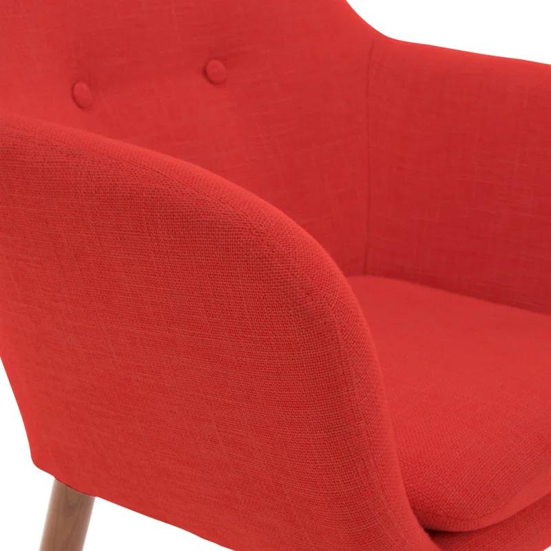Elle Decor Adore Decor Roux Mid-Century Accent Chair for Home Office or Living Room