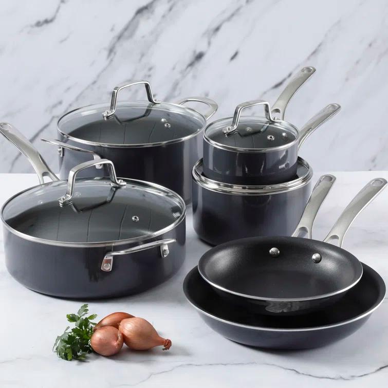 Martha Stewart Martha Stewart 10 Piece Aluminum Nonstick Cookware Set