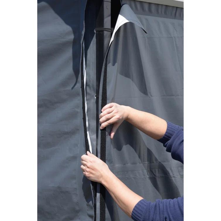 Arrow Enclosure Kit for Arrow Carport 10ft x 15ft Gray
