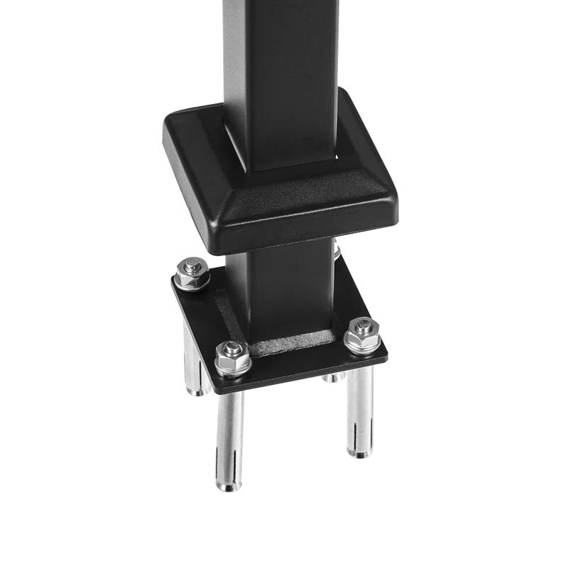 VEVOR VEVOR Single Post Handrail for Outdoor 1-3 Step 40.5" Stair Handrail Floor Mount