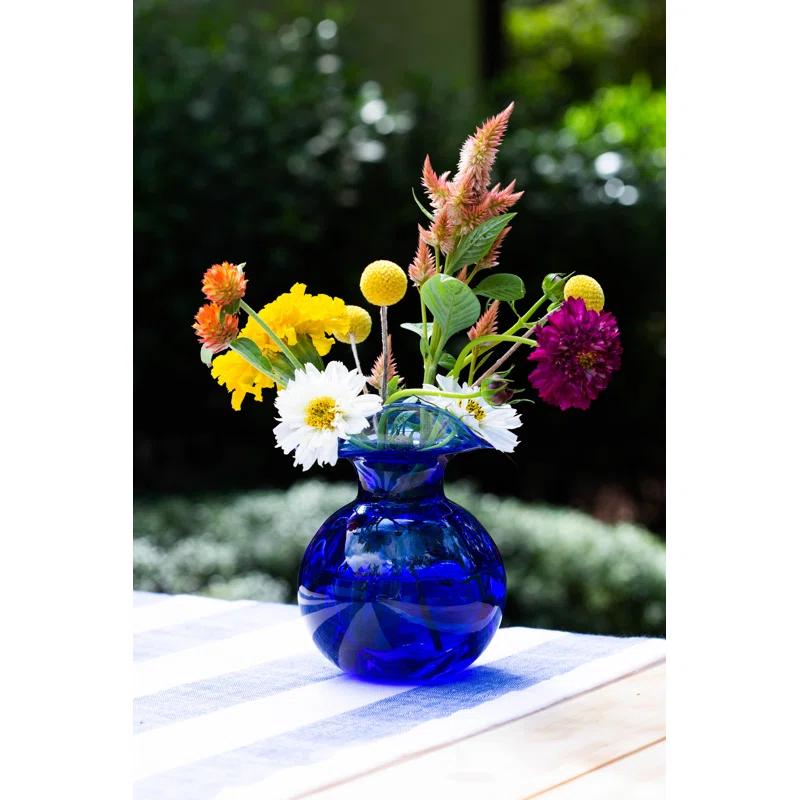 VIETRI Hibiscus Handmade Glass Table Vase