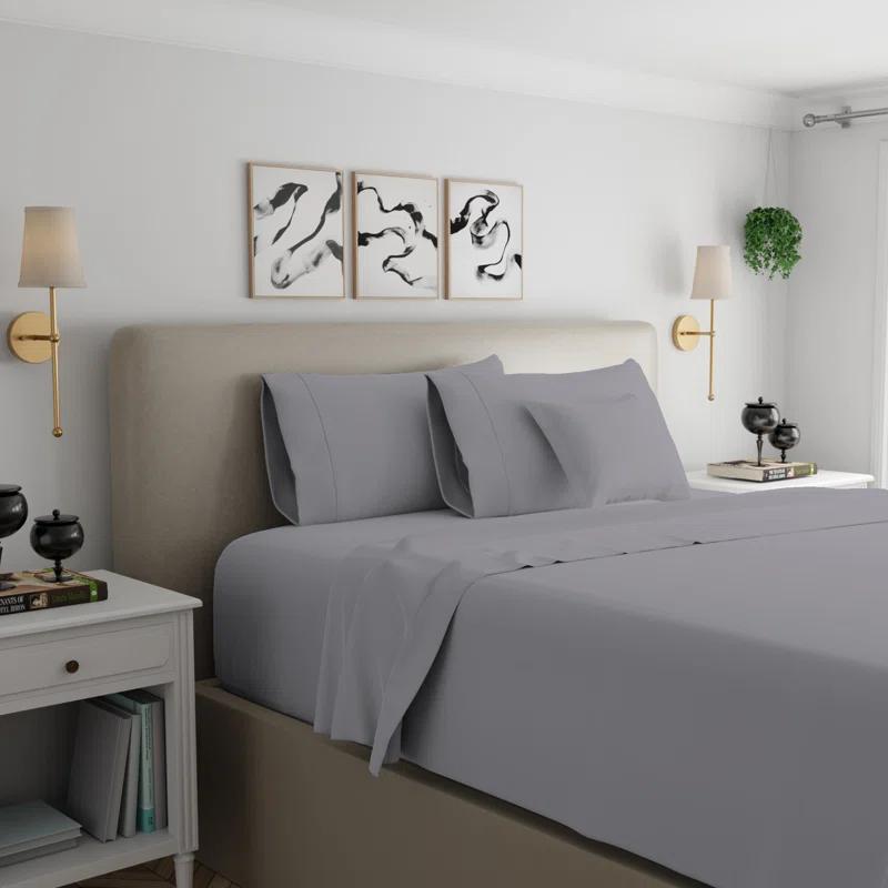 Color Sense 1200TC Premium Cotton-Blend Wrinkle-Resistant Sheet Set