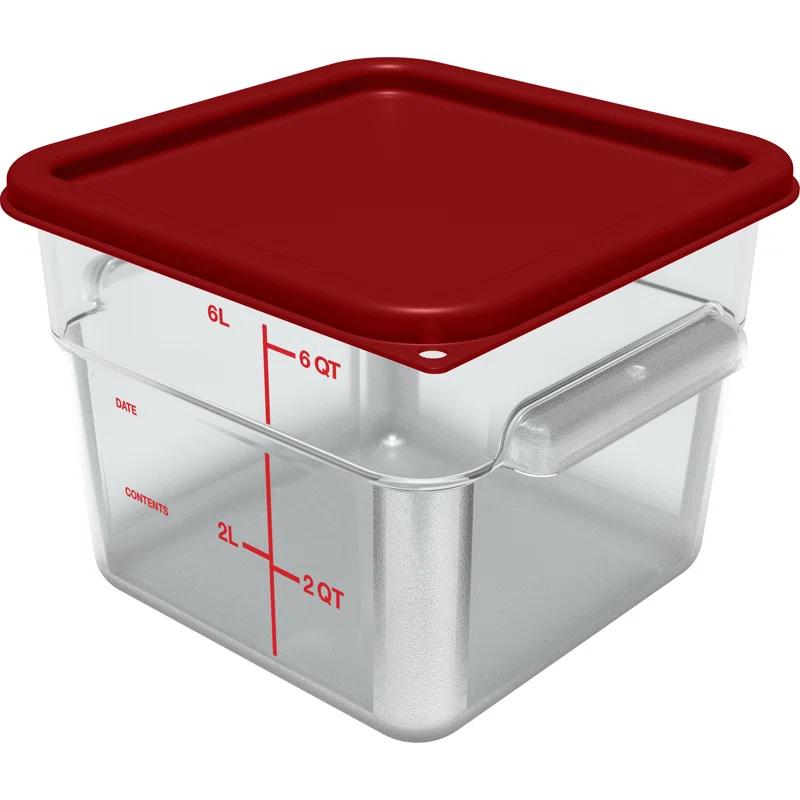 Carlisle Food Service Products Carlisle Food Service Products 1.5 Gallons Square Food Storage Container (Set of 6)