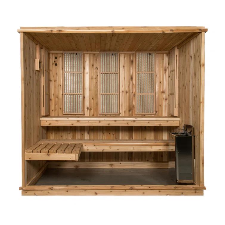 Almost Heaven Saunas Almost Heaven Saunas Bridgeport 6 - Person Traditional Steam Sauna in Cedar