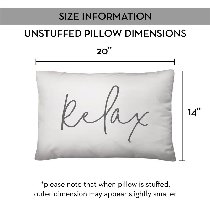 Designs Direct Creative Group Textual Indoor/Outdoor Throw Pillow