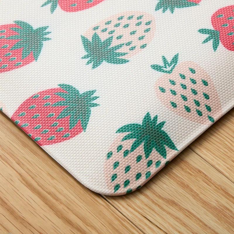 Sur La Table Kitchen Essentials SUR LA TABLE KITCHEN ESSENTIALS Home Sweet Home Quirky Strawberries Fruit Kitchen Mat Cream