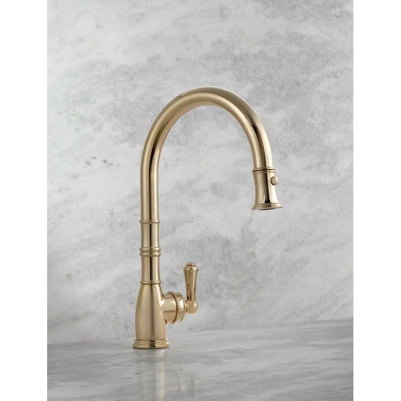 Perrin & Rowe Georgian Era Pull-Down Bar/Food Prep Kitchen Faucet U.4743EG-2