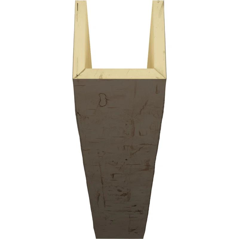 Ekena Millwork Hand Hewn Timberthane Faux Wood 3-Sided Ceiling Beam (U-beam)