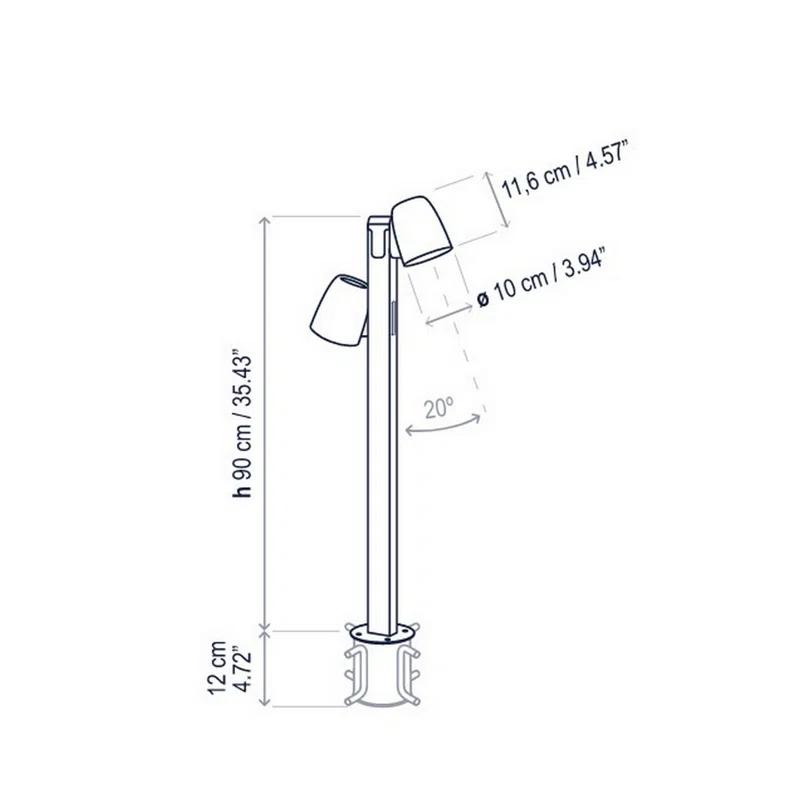 Bover Nut Integrated LED Bollard Light
