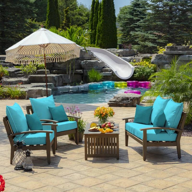 ARDEN ARDEN Outdoor Square Pillow Cover & Insert
