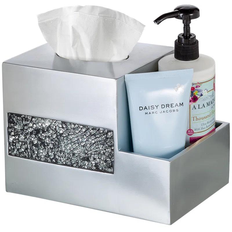 Creative Scents Brushed Nickel Tissue Box Cover