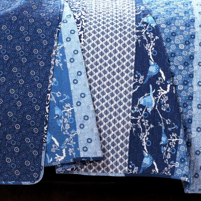 Lush Decor Royal Empire Cotton Reversible 3 Piece Quilt Set