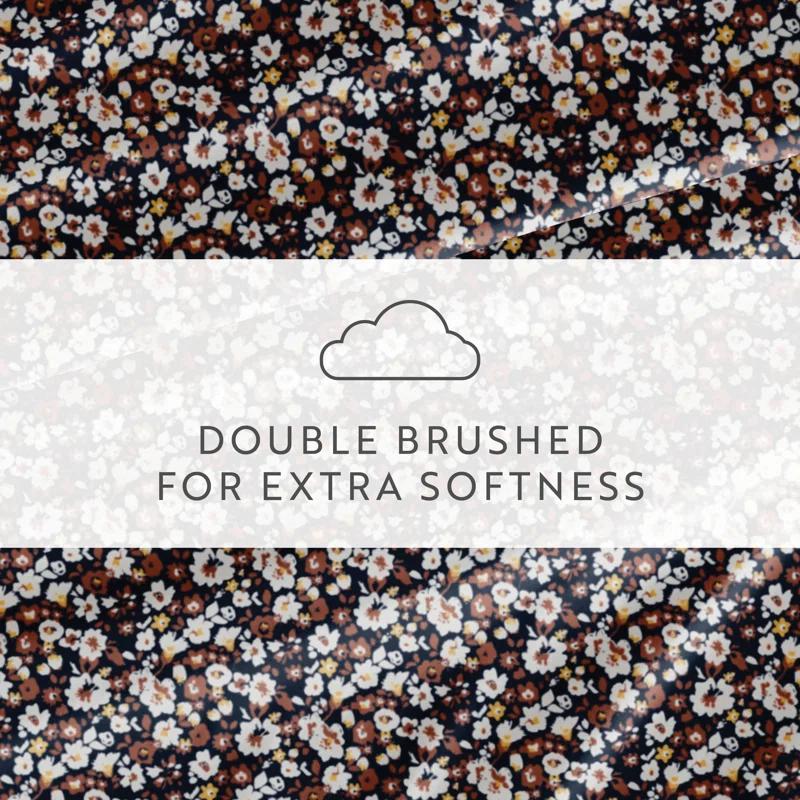 IEnjoy Home 4 Piece Sheet Set Patterned Microfiber Ultra Soft Bedding in Floral Dream