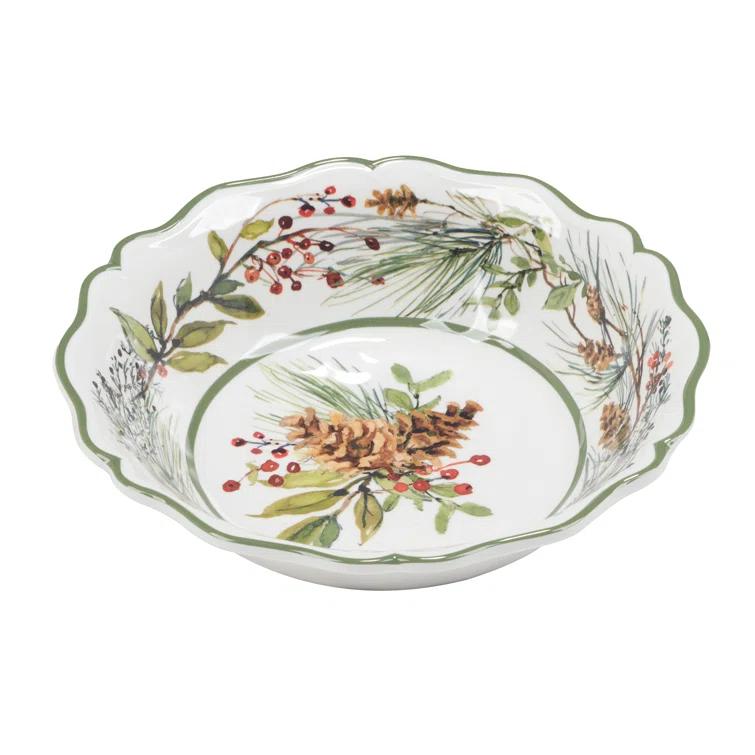 Certified International Winters Forest Set of 4 All Purpose Bowl 8.5" x 2" (Set of 4)