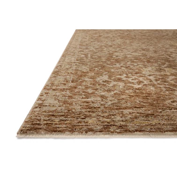 Junie I Rug Magnolia Home by Joanna Gaines x Loloi - Clay and Natural / 2'7" x 10' Runner