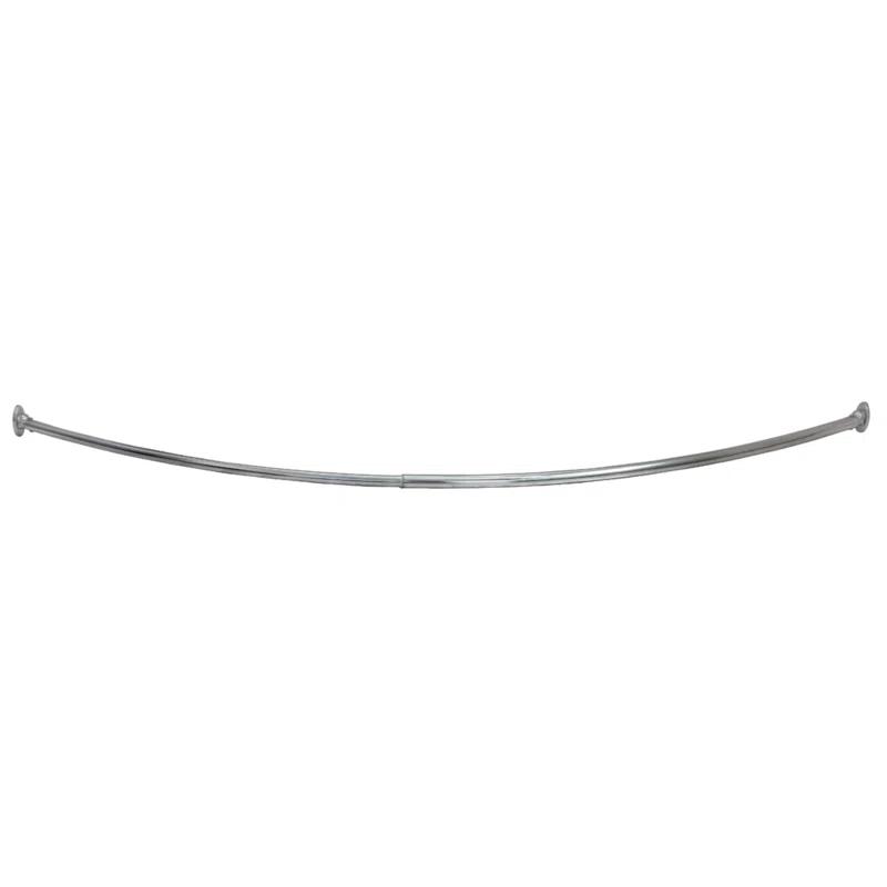 Design House Design House  63" Adjustable Curved Fixed Shower Curtain Rod