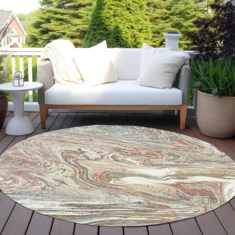 Machine Washable Indoor/Outdoor Chayden ACN1061 Beige Rug