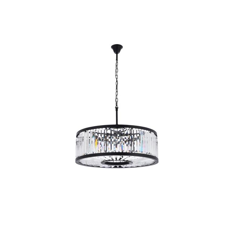 Everly Quinn Dorinda 10 - Light Dimmable Drum Chandelier