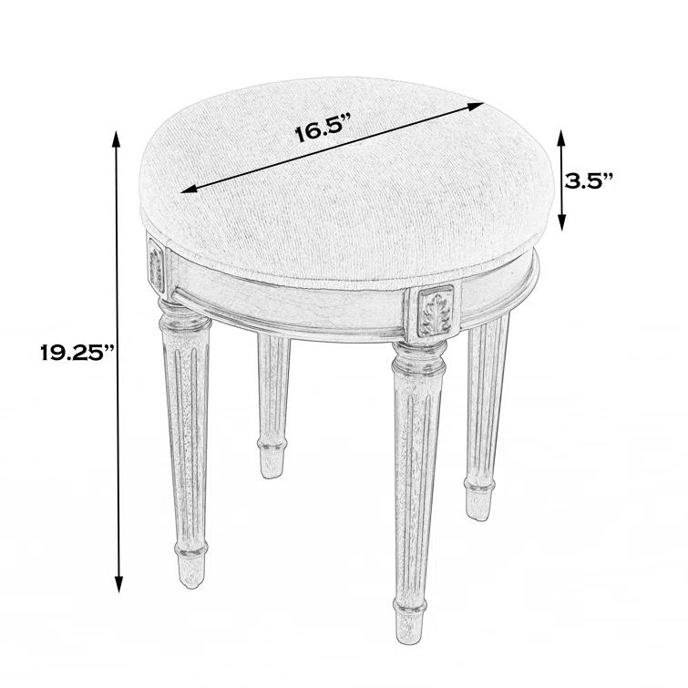 Butler Specialty Vanity Stool In Plantation Cherry