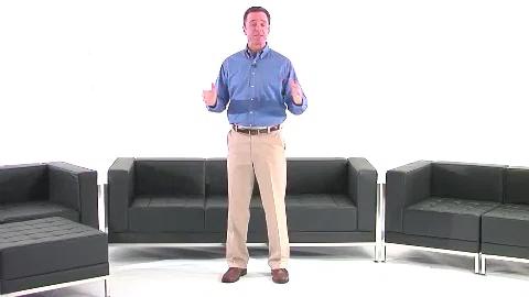 Flash Furniture Hercules Imagination Series LeatherSoft Backless Four Seat Bench w/Integrated Stainless Steel Legs