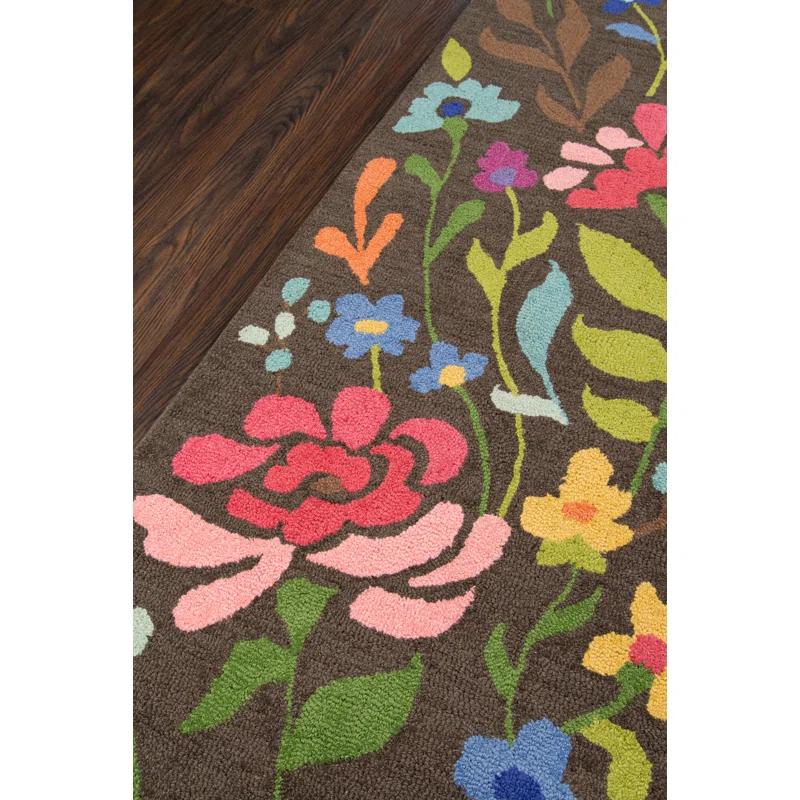 Wade Logan® Brooklington Wool Floral Rug