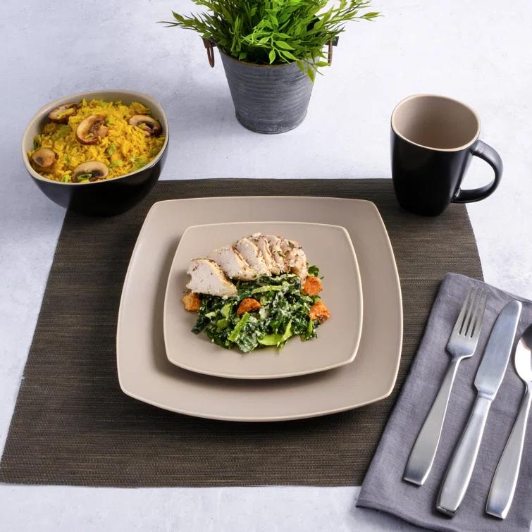 Soho Lounge Stoneware 16 Piece Dinnerware Set
