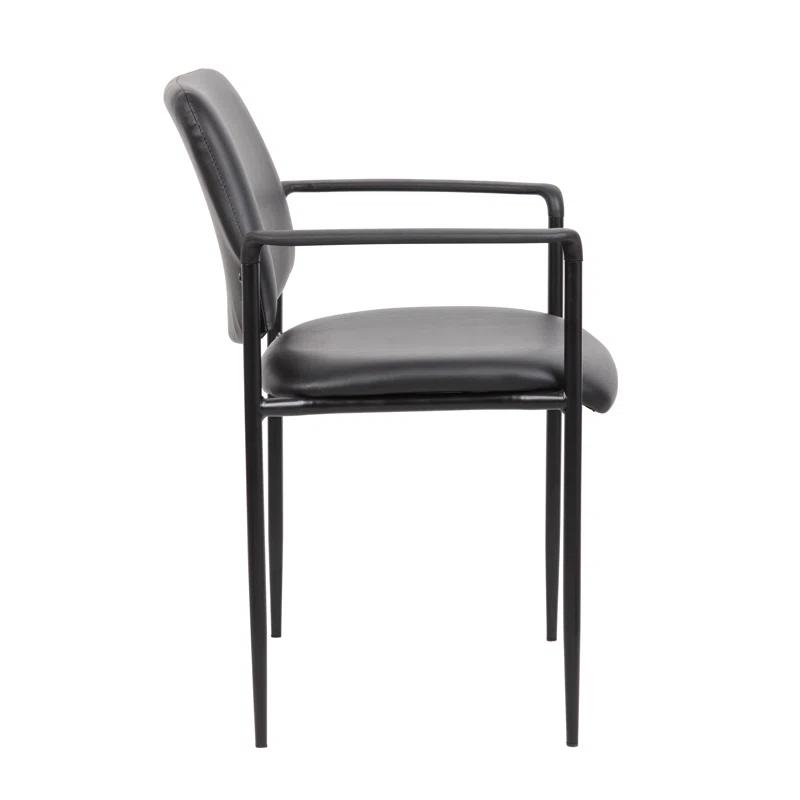 Stackable Vinyl Seat Reception Chair with Metal Frame