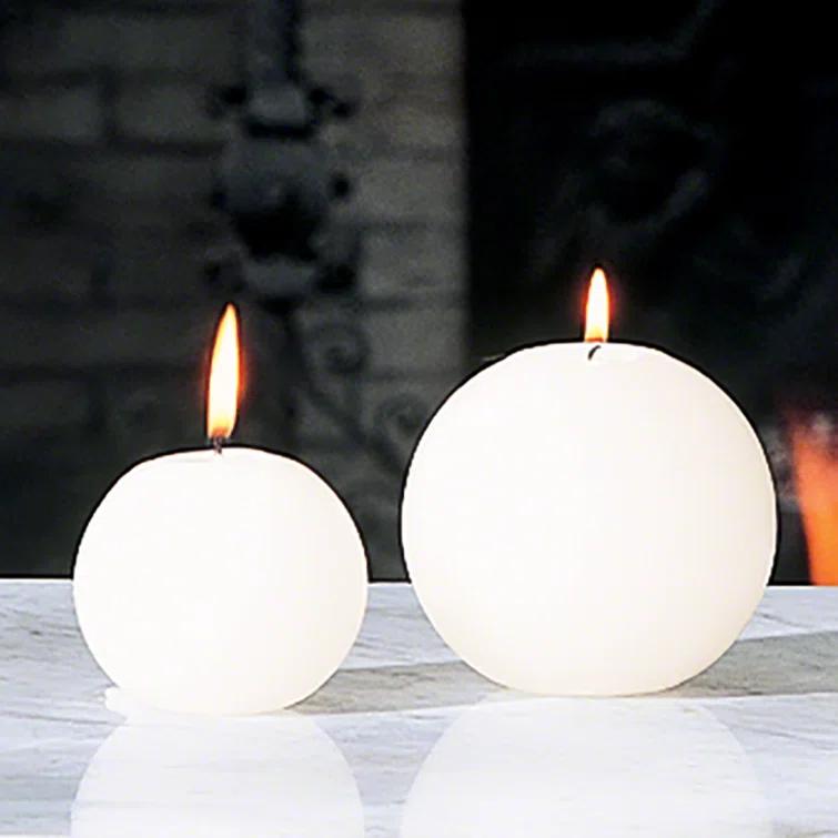 Global Views Ball Candle-Unscented