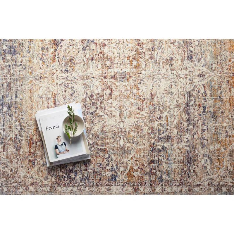 Loloi Rugs Sorrento Oriental Machine Made Power Loom Polyester Area Rug in Natural