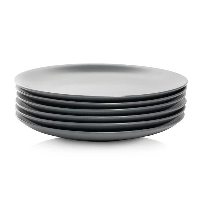 Wazee Matte 10.5" Dinner Plate (Set of 6)