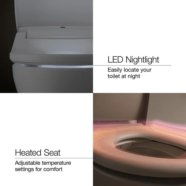 Kohler Eir™ Comfort Height™ Elongated Toilet K-77795-0RG