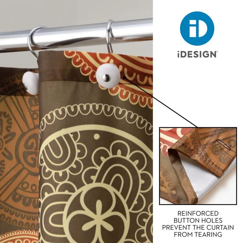 iDesign Bazaar Geometric Shower Curtain