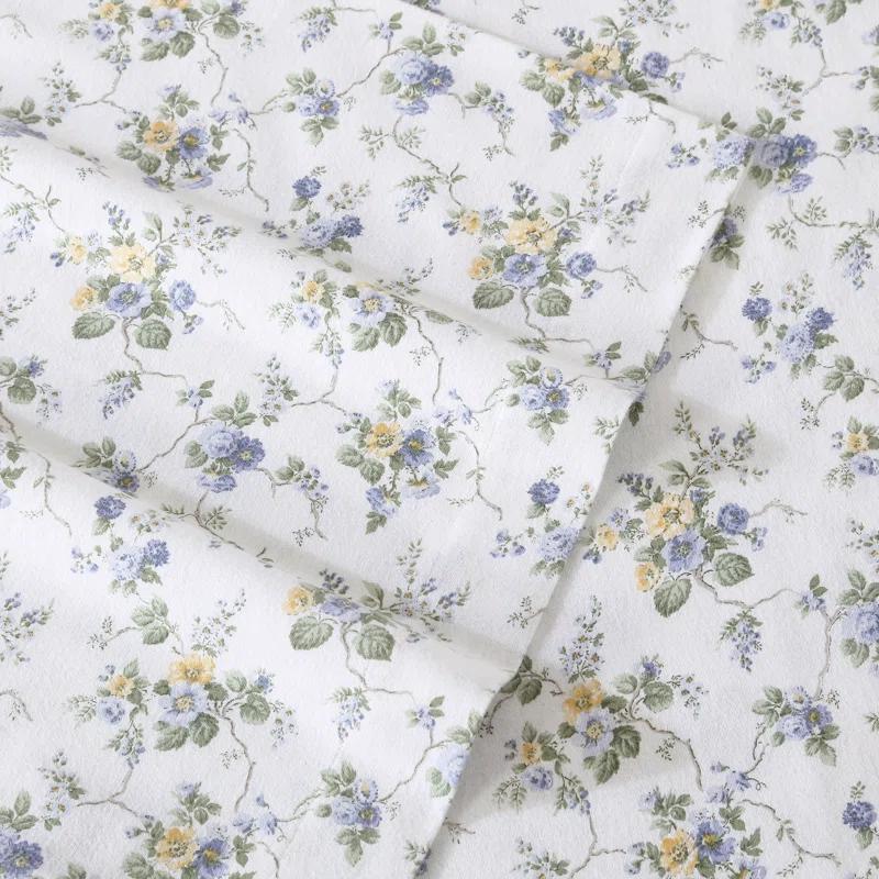 Laura Ashley Laura Ashley Cotton Flannel Cozy Sheet Sets