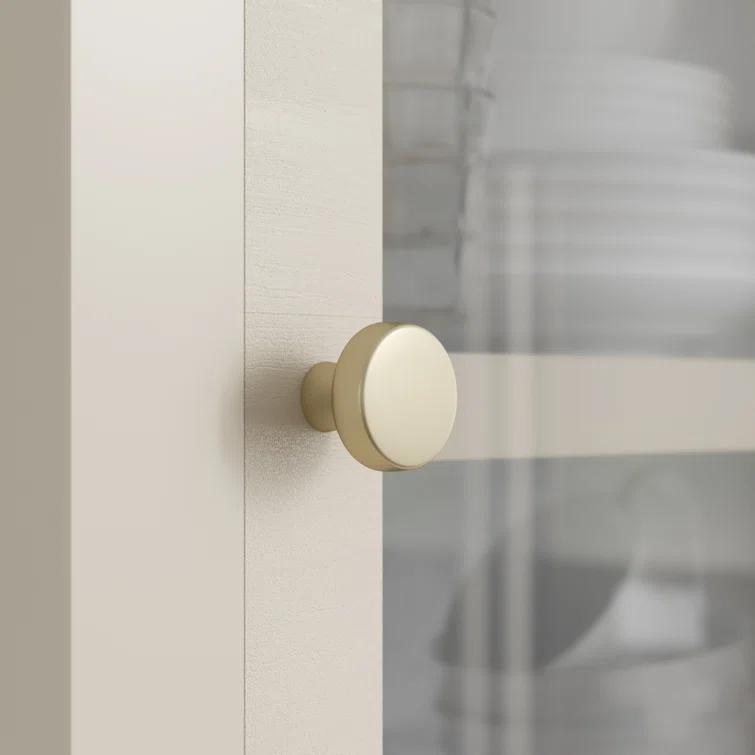 Amerock Blackrock 1-5/16 inch (33mm) Diameter Golden Champagne Cabinet Knob