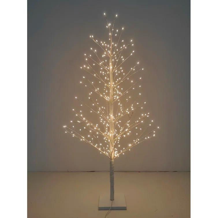White Birch Tree with LED Lights Indoor Use Only