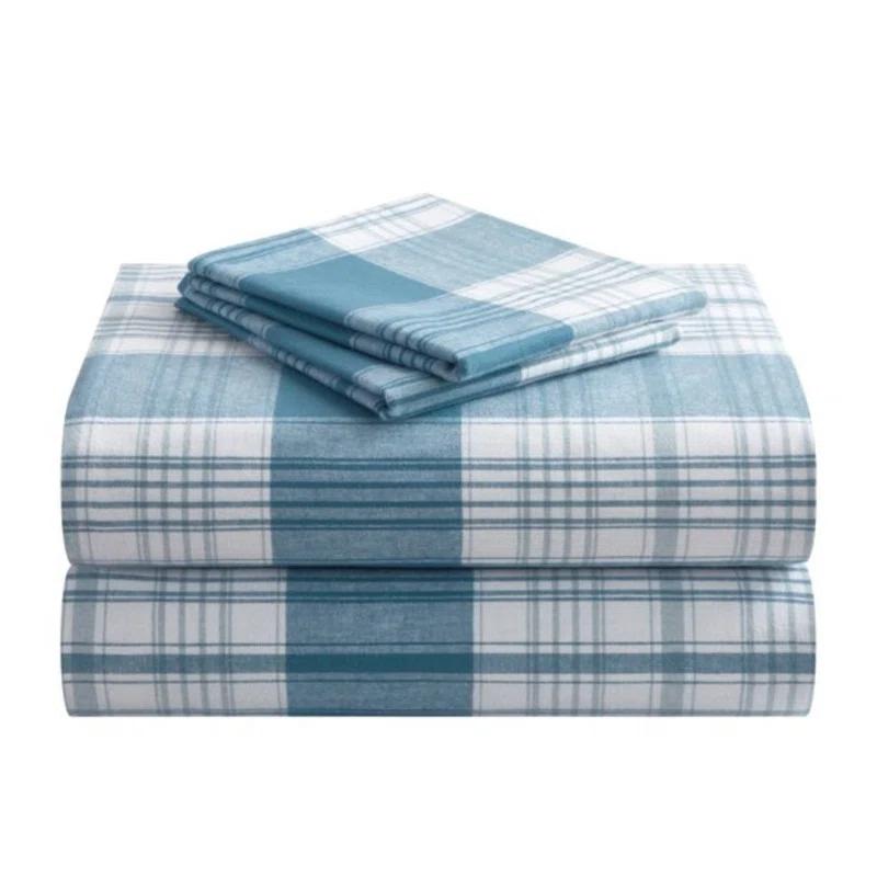 Dearfoams Modern & Contemporary Cotton Machine Woven Plaid Comforter Set